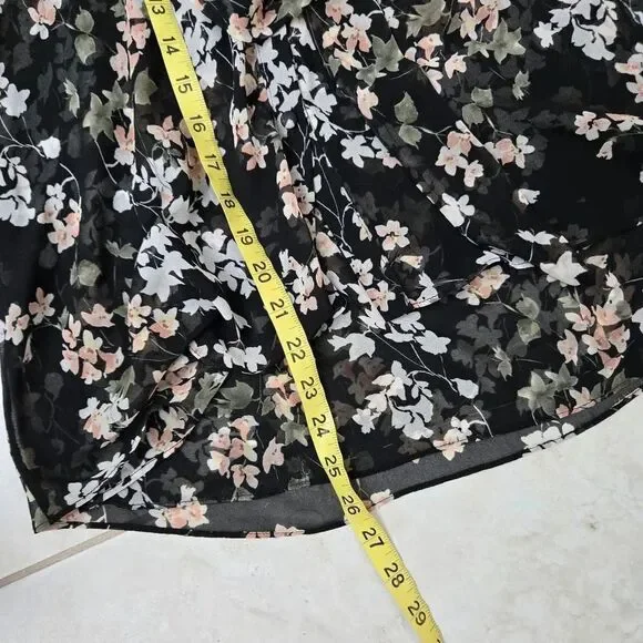 Misa Patia Tie-Neck Blouse Floral Long Sleeve Size Small NWT - Picture 8 of 9